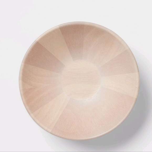 NEW Lot of 3 Threshold 7oz Rubberwood Whitewash Portsmouth Small Serving Bowls - Picture 2 of 8